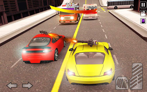 Sports Car Shooting Simulator: Drift Chase racing screenshot 2