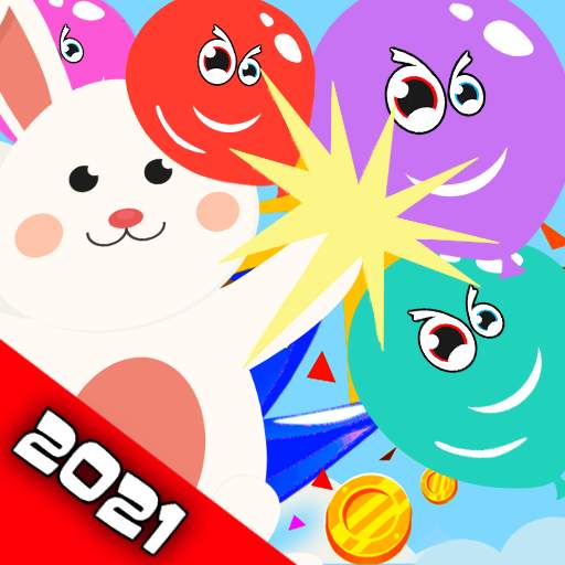 balloon pop game latest new game 2021 :bunny fight 1.0.01