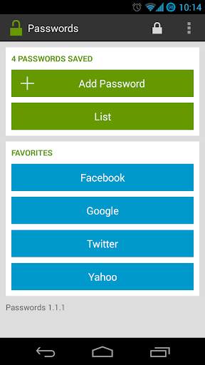 Password Safe / Manager 1 تصوير الشاشة