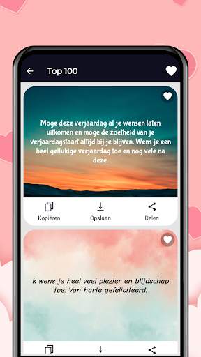Berichten Wensen SMS Statussen screenshot 2