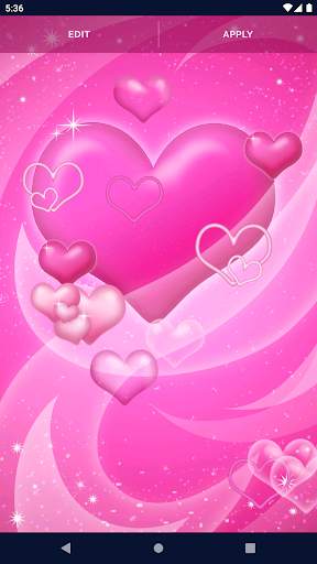 Pink Hearts Live Wallpaper screenshot 5