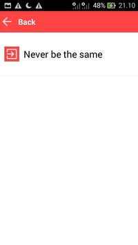 Never Be The Same Lyric screenshot 4