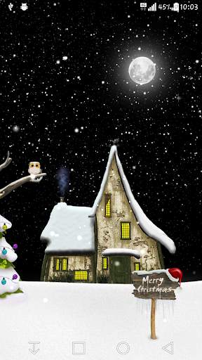 Winter Night Live Wallpaper screenshot 1