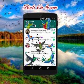 Birds on screen | Prank app screenshot 3