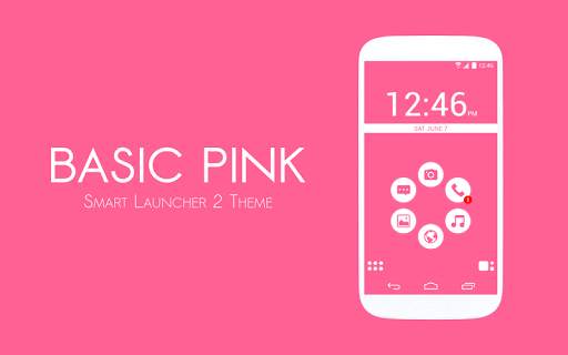 Basic Pink Theme for Smart Launcher screenshot 1