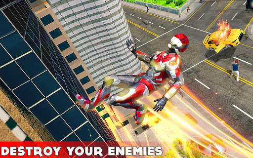 Flying Torch Hero Robot Transform: Robot Games screenshot 4