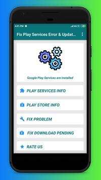 Fix Play Services Error , Update & Help Play Store screenshot 1