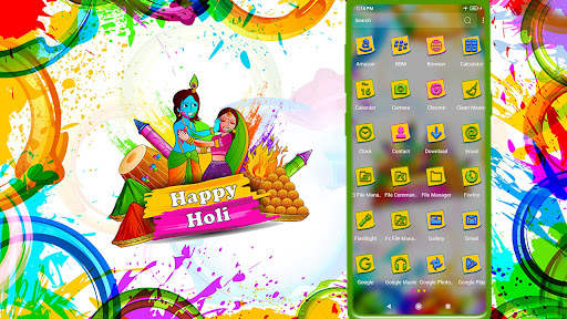 Happy Holi Launcher Theme screenshot 2
