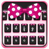 Pink Love Bow Keyboard 10001001