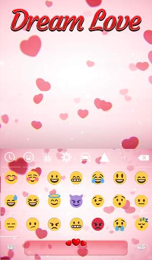 Dream Love Animated Keyboard   Live Wallpaper स्क्रीनशॉट 4