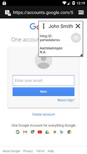 Wachtwoordkluisje screenshot 4
