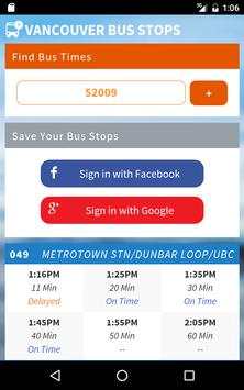 Vancouver Bus Stops screenshot 5