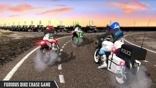 Police MotorBike Chase: 3D City Simulator screenshot 2