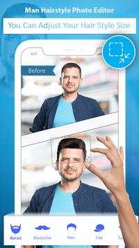 Man HairStyle Photo Editor 2018 2 تصوير الشاشة