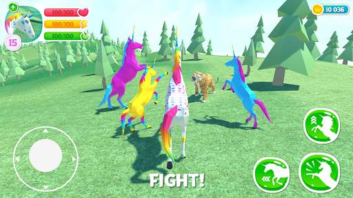 🦄 Unicorn Simulator Family Free 2－Wild Horse Game screenshot 3