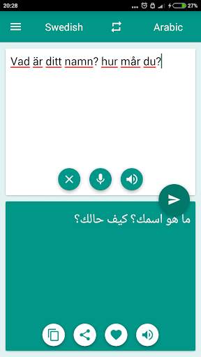 Arabic-Swedish Translator скриншот 1