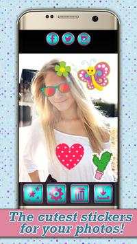 Cute Stickers Photo Editor screenshot 1