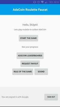 AdsCoin Roulette Faucet screenshot 2