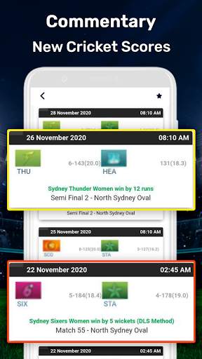 Free Cricket Scores 2021 screenshot 4