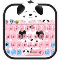 Cute Pink Puppy Emoji Keyboard logo