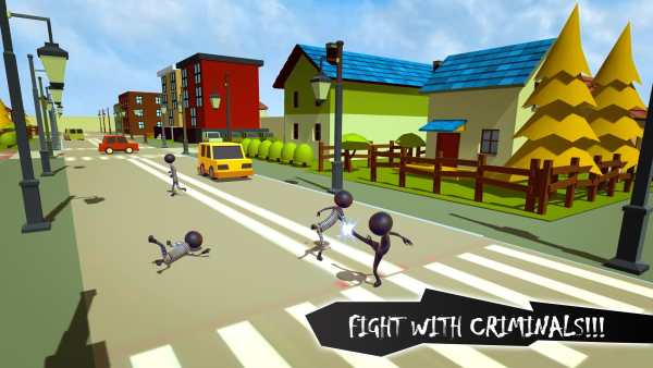 Stickman Crime City Escape स्क्रीनशॉट 3