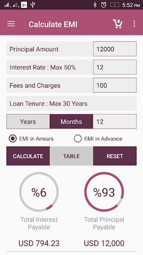 EMI Calculator screenshot 3