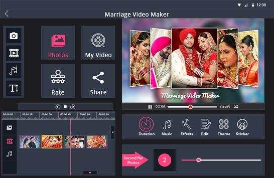 Marriage photo video Maker screenshot 1