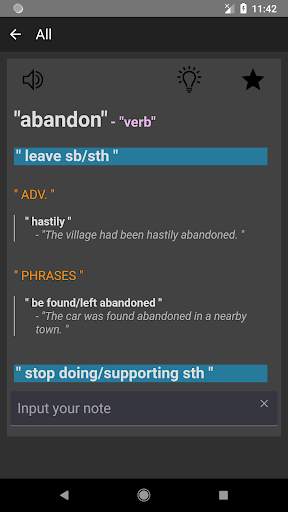 IELTS  Collocations - meaning and example screenshot 4
