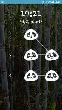 Lock Screen Angry Panda Pattern Code Security screenshot 2