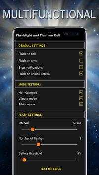 flashlight and flash on call alerts – phone &sms screenshot 1