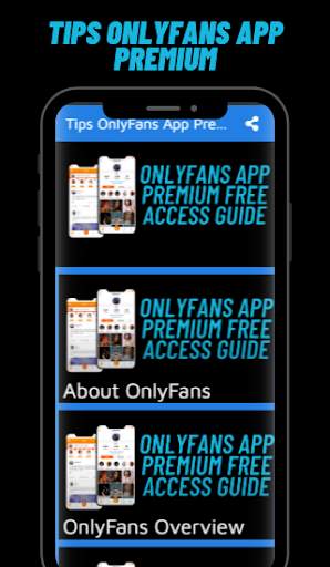 Onlyfans App Free Premium Guide 6 تصوير الشاشة