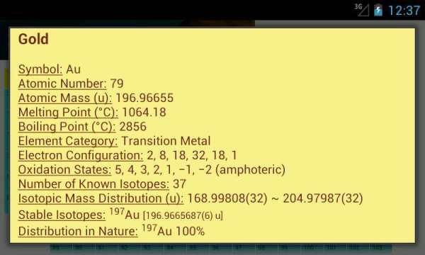 Таблица Менделеева screenshot 6