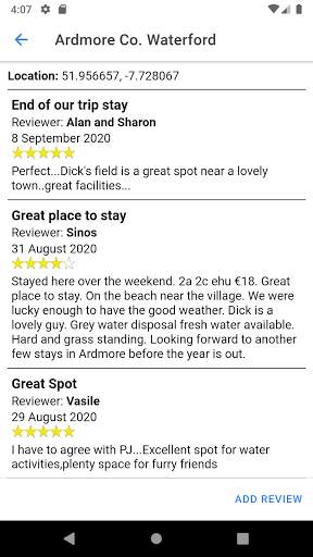Motorhome Parking Ireland screenshot 3