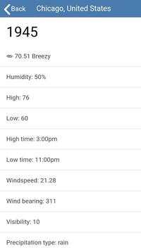 Weather  History screenshot 2