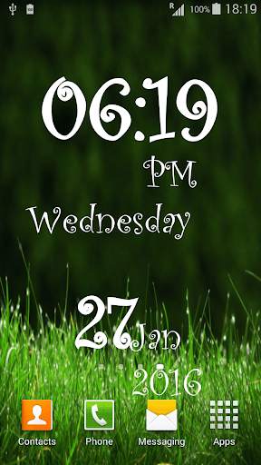 Awesome Clock Live Wallpaper screenshot 2