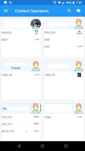 Contact-Mobile Operators screenshot 6