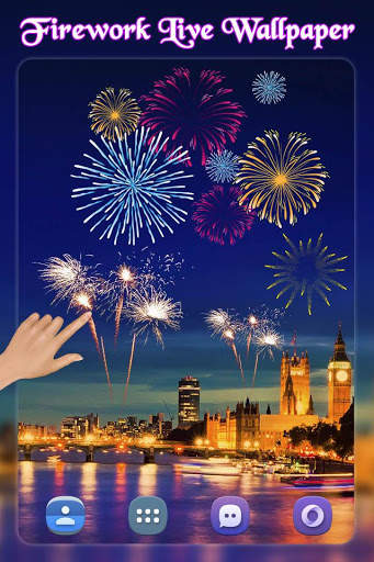 New Year Live Wallpaper 2021 - New Year Fireworks screenshot 1