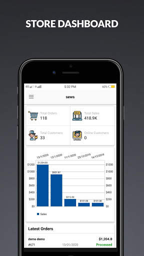 Opencart Mobile Application for Admin - OC M-App screenshot 1