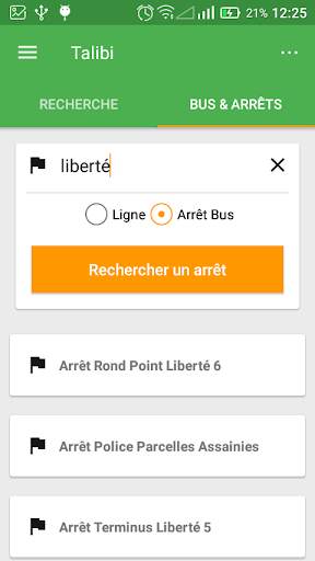 Talibi.net - Itinéraires de bus & Lieux du Sénégal screenshot 6