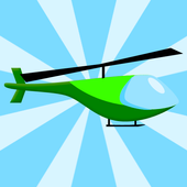 flying helicopter game icon