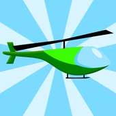 flying helicopter game logo