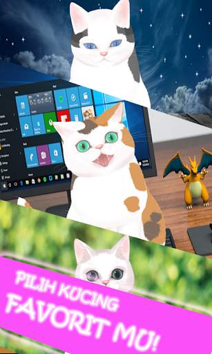 Kucing 3D Lucu Live Wallpaper screenshot 1