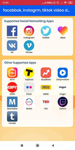 facebook, instagram twitter & all video downloader screenshot 3