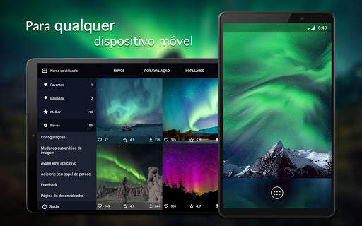 Papel de parede luzes do norte screenshot 5