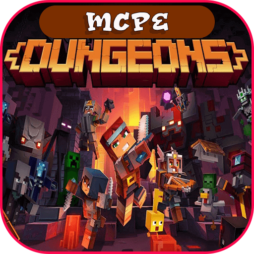 DUNGEONS— Minecraft MMO Map For Minecraft PE icon