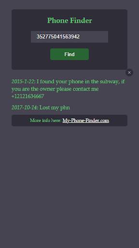 Find my phone - IMEI Tracker screenshot 4