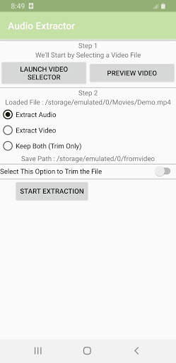 Audio Extractor screenshot 2