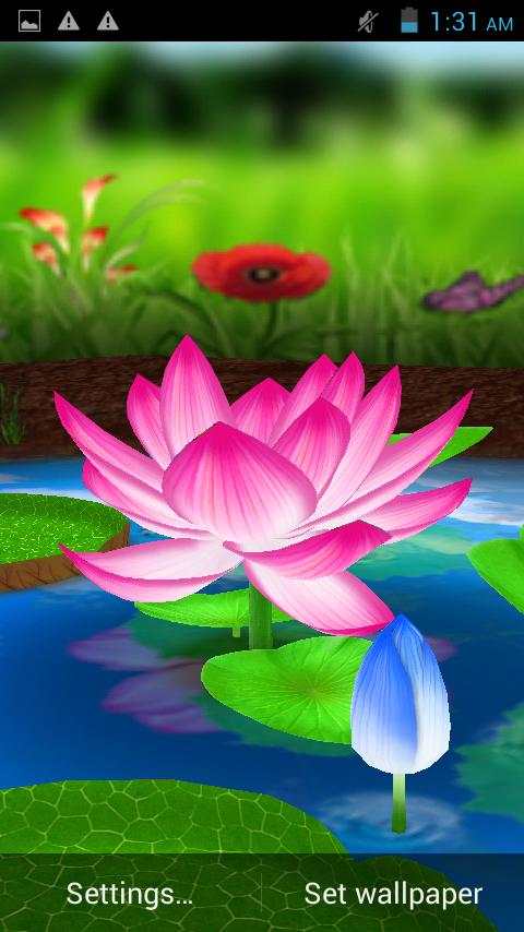 Lotus 3D Live Wallpaper screenshot 5
