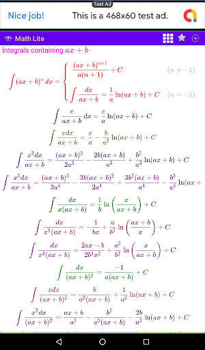Math Lite: Calculator & Calculus Table screenshot 7