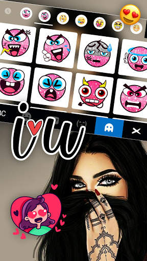 Hình nền bàn phím Sexy Eyes Cool screenshot 3